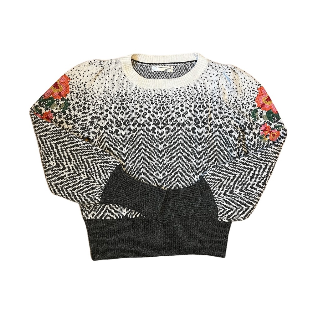 Anthropologie puff sleeve pullover sweater